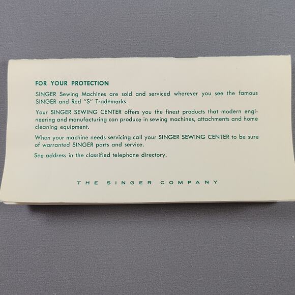 Vintage Singer Buttonholer Attachment with Case and Manual 489500 USA 1960 - Picture 15 of 15